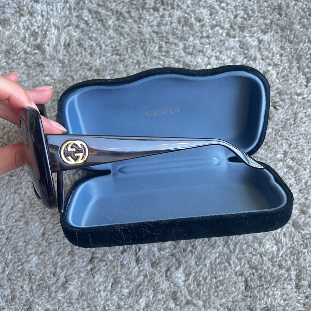 Gucci Brown Oversized Square Sunglasses - Picture 5 of 7